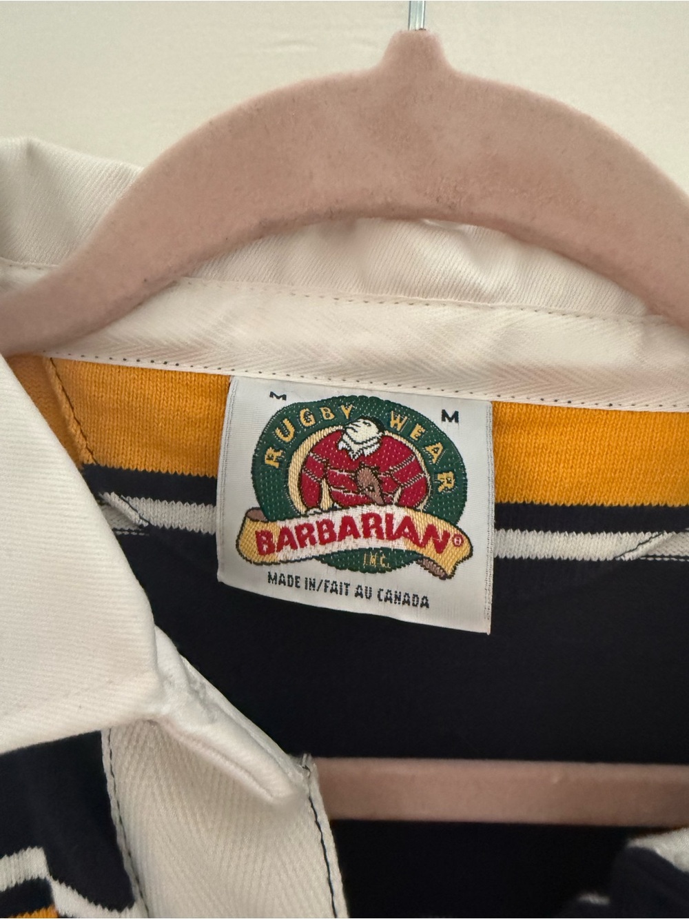 Cal Bears Striped Rugby Shirt - Navy & Gold - Picture 3 of 4